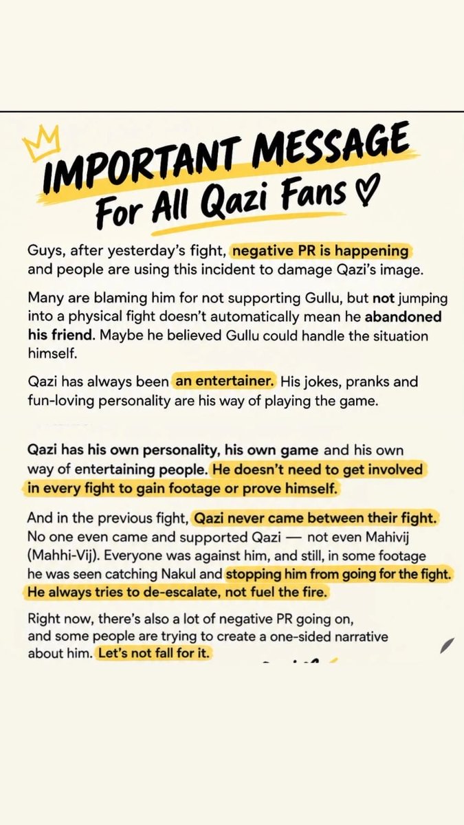qaziofficialfc's tweet photo. Keep pushing your fake narratives the truth will still hit harder than your propaganda. No spin, no sympathy, just facts. Stay with Qazi.

 #QaziTouqeer #QaziKeRockstars #BiggBoss20 https://t.co/T6iza8PM6c
