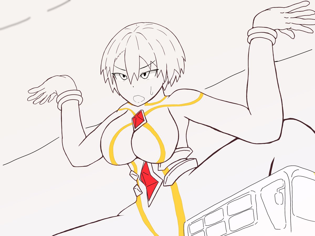 pinpikopiko's tweet photo. なんか一部分だけしか塗らない描き方好き
よりピンチが強調される気がする

ほぼ線画だけでヒロピンが伝わる絵が描けるといいな https://t.co/yyuTY9VXdy