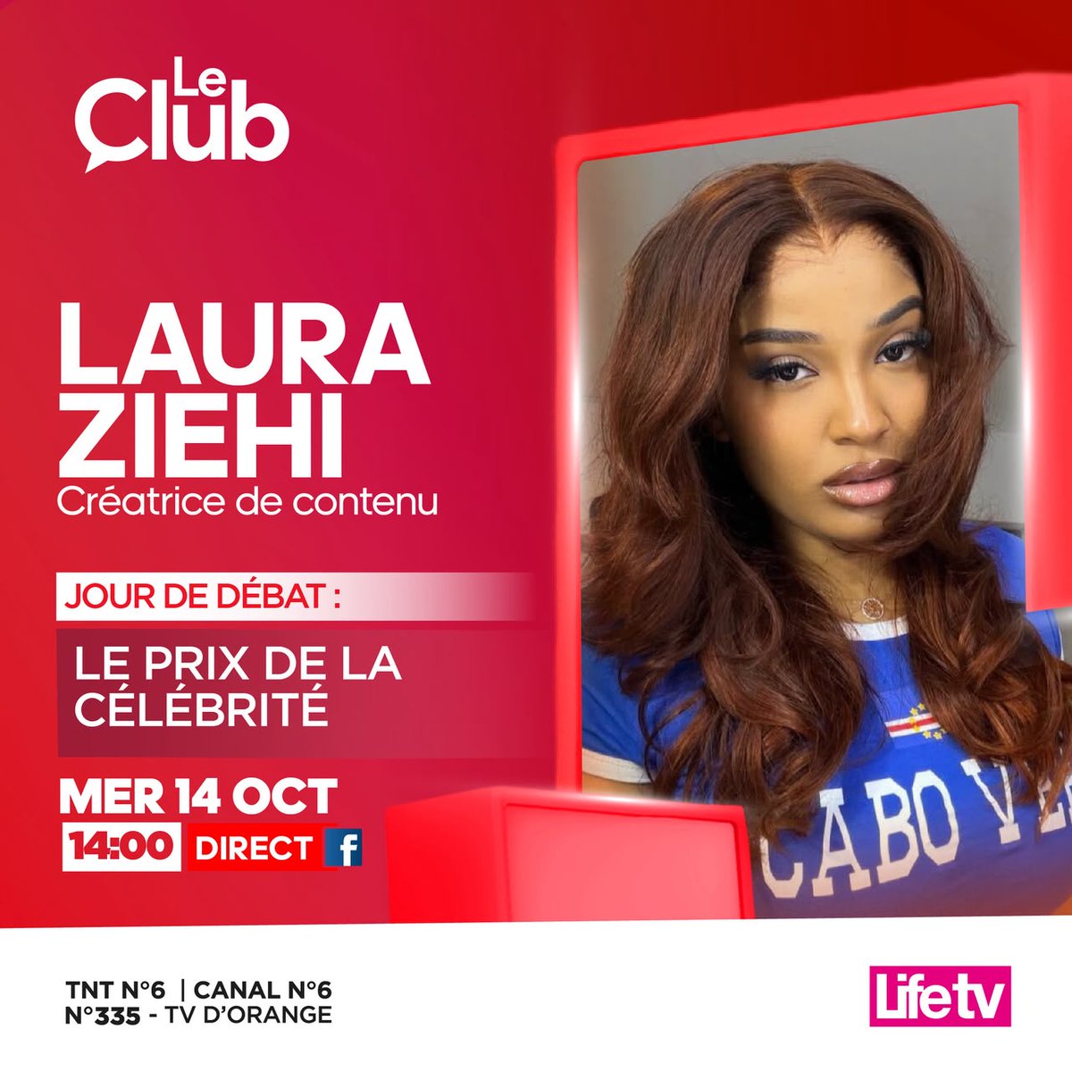 lifetvci's tweet photo. Nous recevons également Laura Ziehi aujourd’hui dans le Club !

⏰Diffusion | Lundi-Vendredi | 14H00.
🕙Rediffusion | Lundi-Vendredi | 08H00.
📺TNT N•6 | Canal+ N•6 &amp; 335.

TNT N•6 | Canal+ N•6 &amp; 335.
#lifetv #leclub #lifestyle #diffuseurofficieldémotions https://t.co/ZLcyy5XraJ