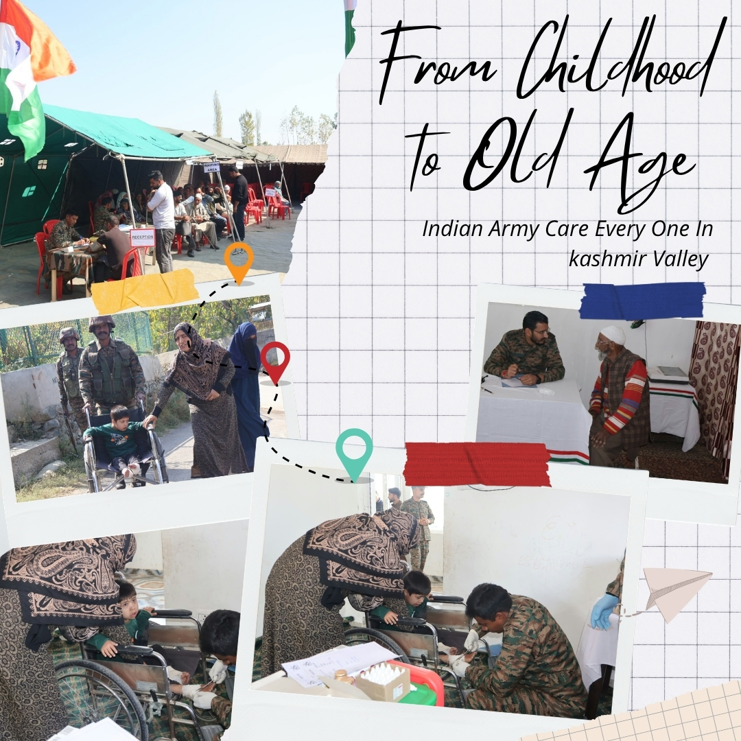 Abdulmir98's tweet photo. From childhood to old age, the Indian Army is dedicated to caring for everyone in the Kashmir Valley. These heartwarming moments highlight compassionate support, medical aid, and community service for all generations.
#IndianArmy #Kashmir #ServiceBeforeSelf https://t.co/5D3yhAambN