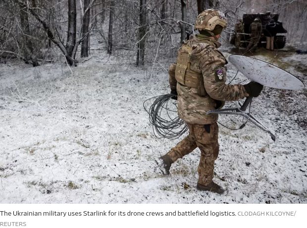 sentdefender's tweet photo. Ukraine says SpaceX has put new speed limits on military grade Starlink terminals without warning, disrupting some missions, according to multiple outlets. SpaceX hasn’t commented.

The affected service is StarShield, a Starlink subscription for government and military use. The Journal reports Ukraine’s access runs under a Defense Department contract. A Pentagon spokesman referred questions to President Trump’s remarks on intelligence sharing.

Zelensky adviser Serhiy Beskrestnov said the limit began overnight and forces got no warning. Accounts of the threshold vary. Beskrestnov and a Ukrainian defense ministry official point to about 160 km/h (100 mph), while Ukraine’s 7th Corps told Reuters connections dropped for 10 to 20 seconds at just 110 to 120 km/h. Units cancelled some missions.

Per the Journal, drones can still fly but video feeds are less reliable, especially against moving targets, and they must fly slower to stay connected, making them easier to hit. Midrange drones are harder to launch, and Ukrainian officials say Starlink had recently helped Ukraine intercept Russia’s jet powered drones. Slower ground drones are largely unaffected.

Drones flying over Russia were already barred from StarShield and use other guidance, so strikes on Russian oil and diesel production are unlikely to be affected, officials and defense executives told the Journal.

The limit comes as Washington presses Kyiv to stop striking Russian refineries. Trump said Tuesday the U.S. is still sharing intelligence, after Zelensky said Kyiv received no warning ahead of a Russian missile attack.

Source: https://t.co/x589GI1bYw