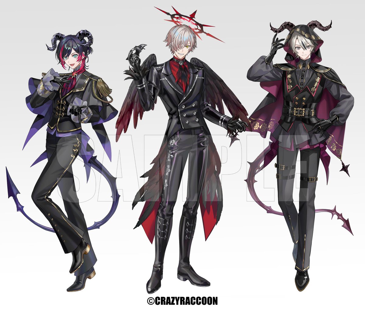 sssA_km's tweet photo. 📣Crazy Raccoon様【CR HALLOWEEN 2026】グッズにて、【だるまいずごっど様、VanilLa様、ありさか様、
ととみっくす様、うるか様、きなこ様】のスタイリング＆ビジュアル制作をさせて頂きました！🎃🕯
何とぞよろしくお願いいたします！ https://t.co/1EUSIytcTH
