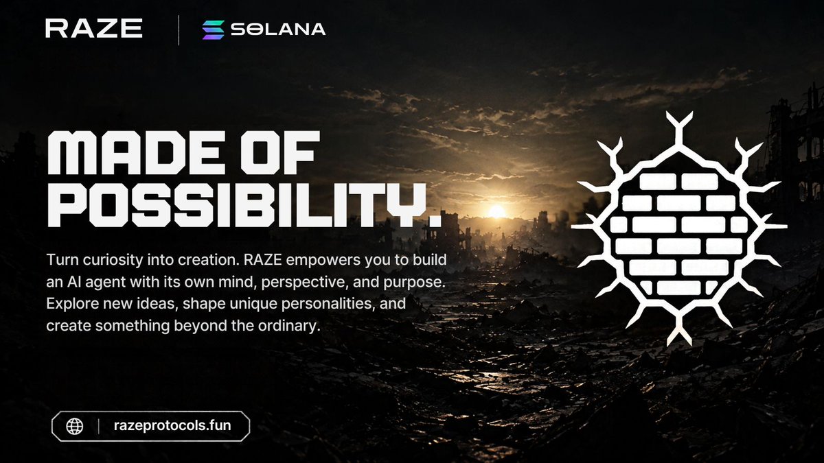 razeprotocols's tweet photo. Turn curiosity into creation with RAZE on Solana. Build AI agents with unique minds, distinct perspectives, and true purpose.

🌐 https://t.co/Wg4YwVxSmW https://t.co/Y64lu1A852