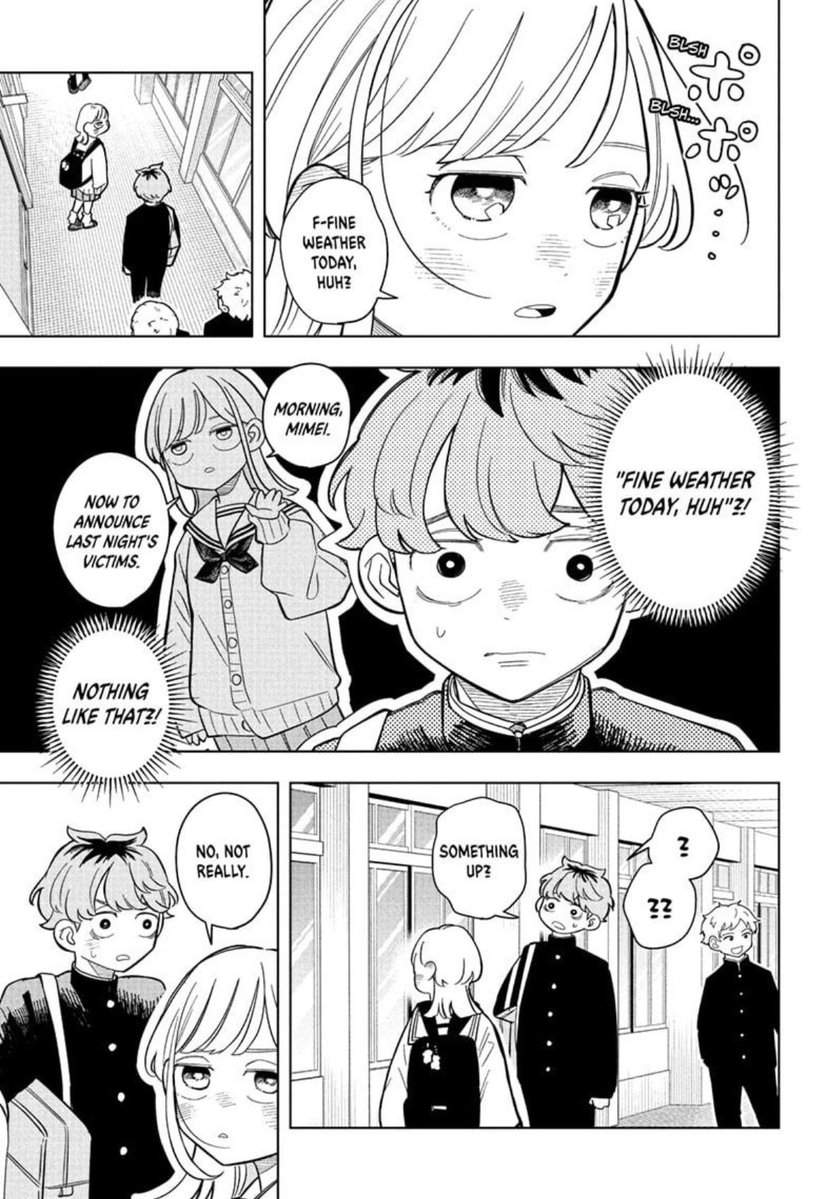 Vindesuuu's tweet photo. Mizuo being flustered about them being "mistaken" as a couple is adorable https://t.co/lptJqjqcx9
