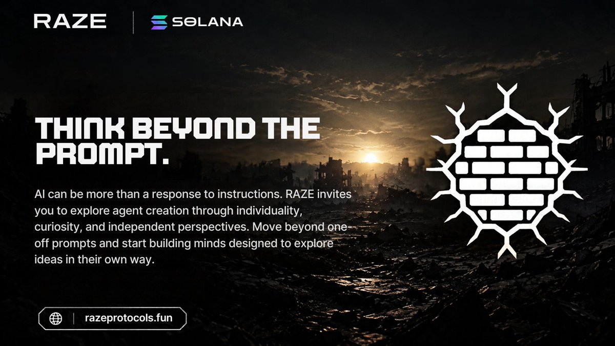 razeprotocols's tweet photo. Move beyond standard prompts. RAZE empowers you to build independent AI minds designed to explore ideas on their own terms. 

🌐 https://t.co/Wg4YwVxSmW https://t.co/ef26qQhCGK