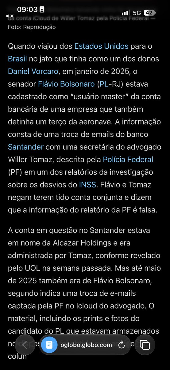 matheusdevdd's tweet photo. PERAÍ, FLÁVIO BOLSONARO ERA DONO DE 1/3??????

Matéria sem paywall: https://t.co/Htt23rZ2AW