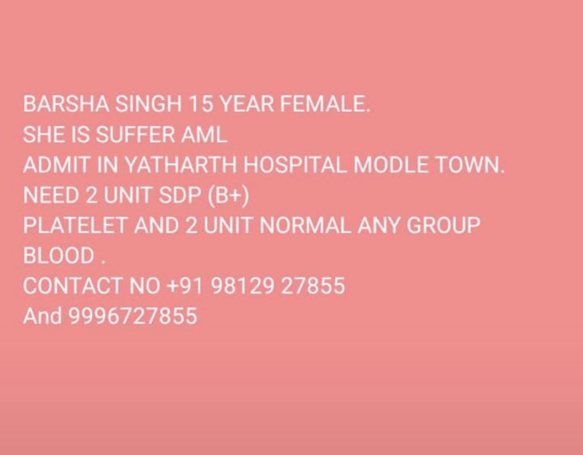 newbhagatsingh's tweet photo. Urgent Required live Blood donor 
Delhi. Pls help
@BloodDonorsIn https://t.co/lfXk58c1yr