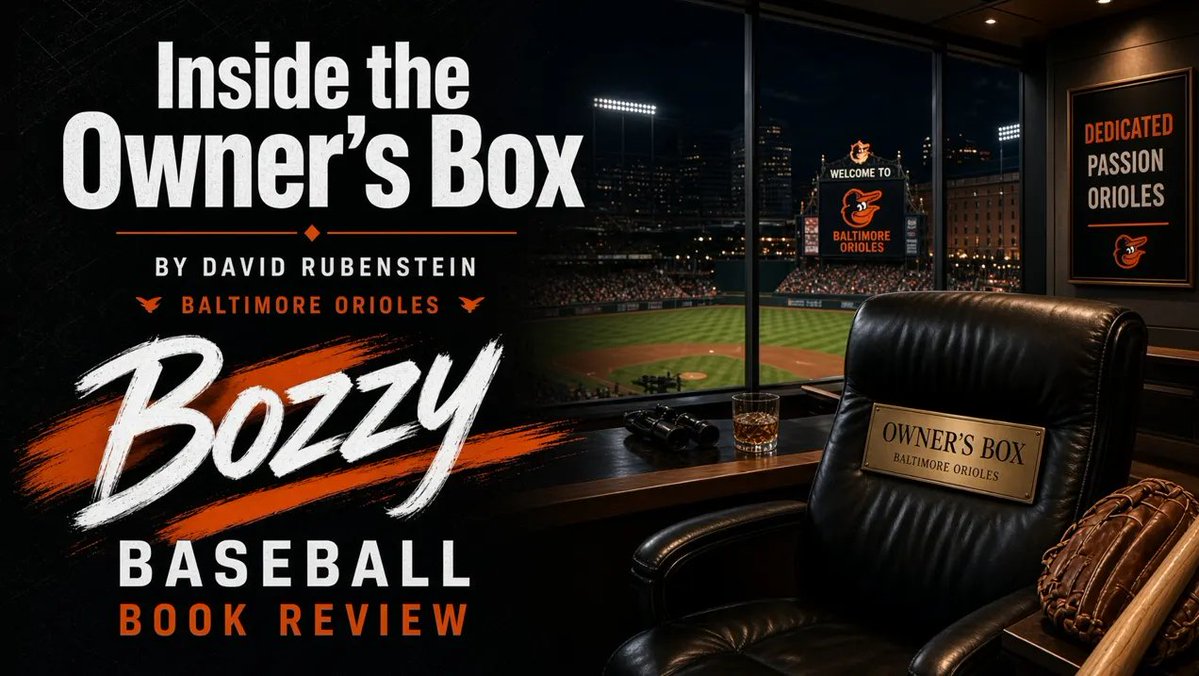 ChrisBzozowski's tweet photo. New KBO Rates &amp; Ranks Report + Book Review is out now!  This week I reviewed @DM_Rubenstein's Inside the Owner's Box. Stay ahead of the curve with Bozzy Baseball! https://t.co/1EiAEcmAP4 https://t.co/2bRX3icGvo