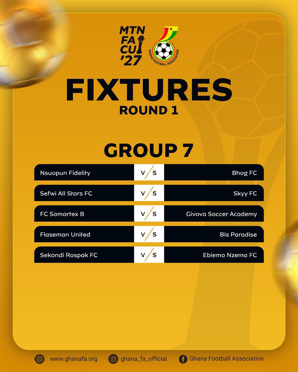 MTNFACupGH's tweet photo. 🔗 https://t.co/QBglyVb1uh 

#MTNFACup https://t.co/NbJhLkqwx7