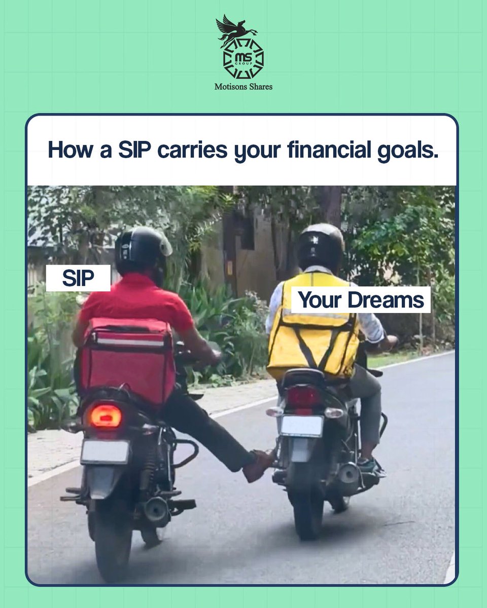 Motisons_shares's tweet photo. Let your SIP do the heavy lifting. Start your journey today with Motisons. 📈
#motimoney #motisonsshares #smartinvesting #financialgoals https://t.co/5QlfVQ0wne