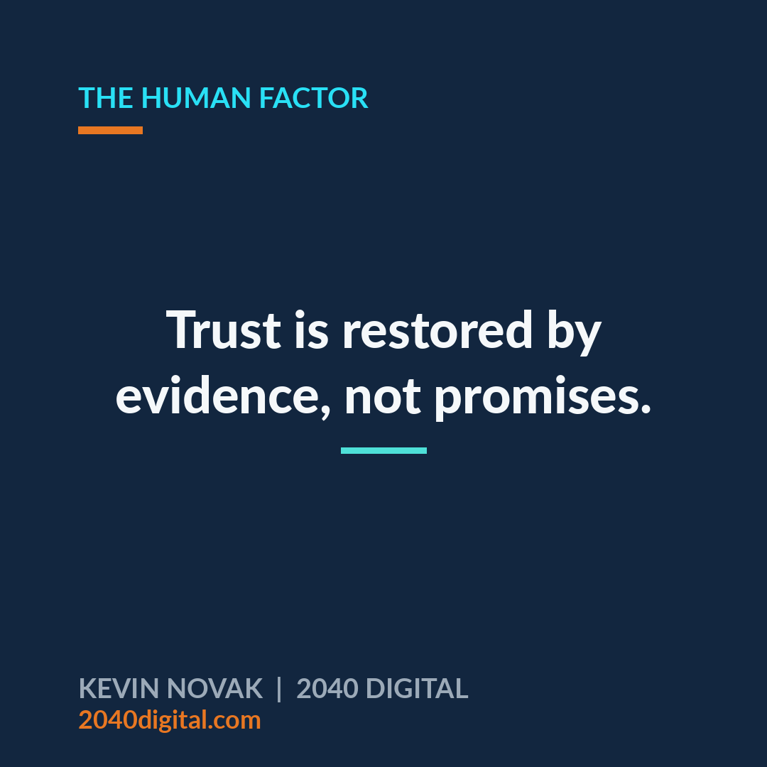 novakkevin's tweet photo. A breached contract is not restored by the next promise. It is restored by acknowledgment, and then by evidence of responsiveness.

Listen: https://t.co/EQMNDIEr6O

#Trust #HumanFactorPodcast https://t.co/m16SrsWFwB