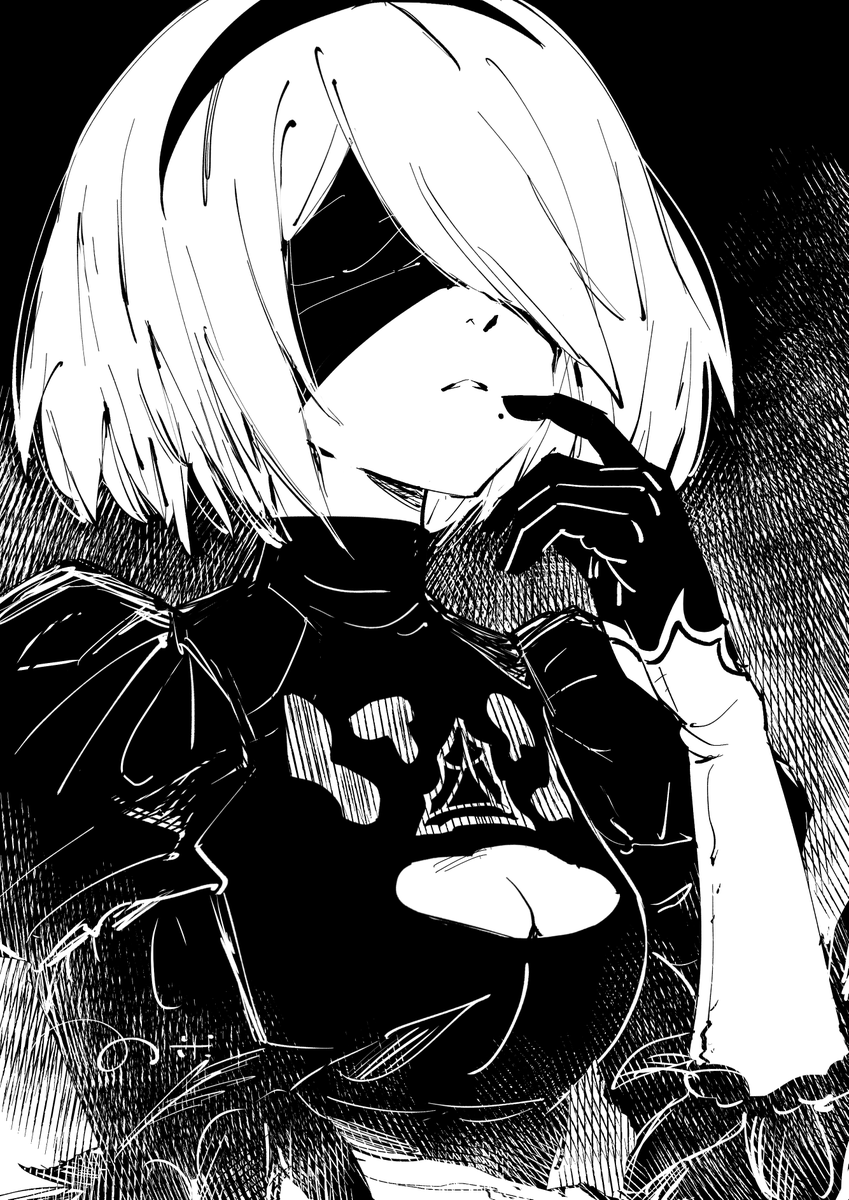 mochigome_dbd's tweet photo. 2B #dbdfanart #NieRAutomata https://t.co/5DbfVPKY8u
