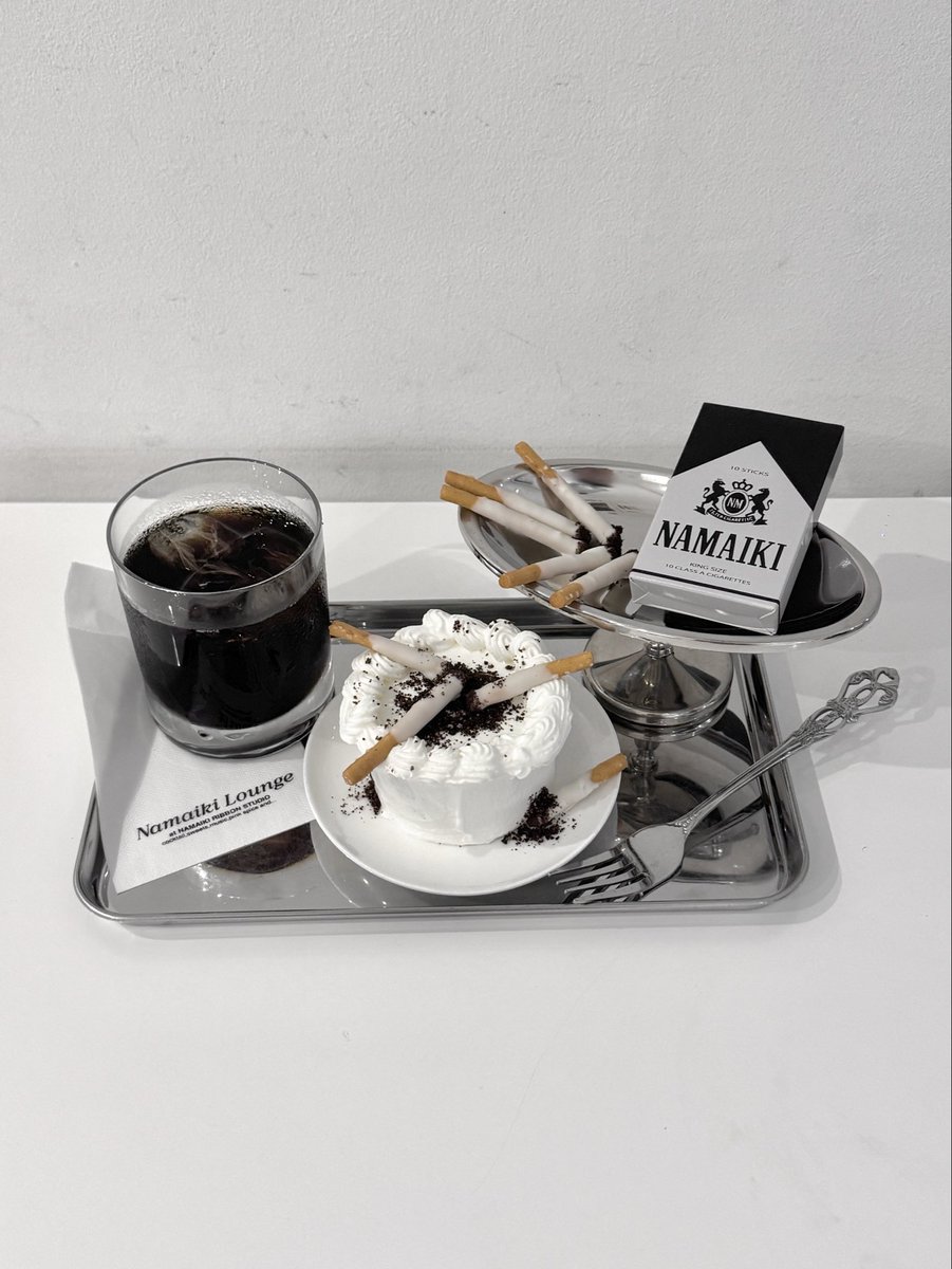 Namaiki_NAKAME's tweet photo. 【 NEW MENU 】
CAKE (単品) ¥1,400
CAKE SET (drink,case set) ¥2,000
*bar timeも販売可 https://t.co/d514l3gs7L