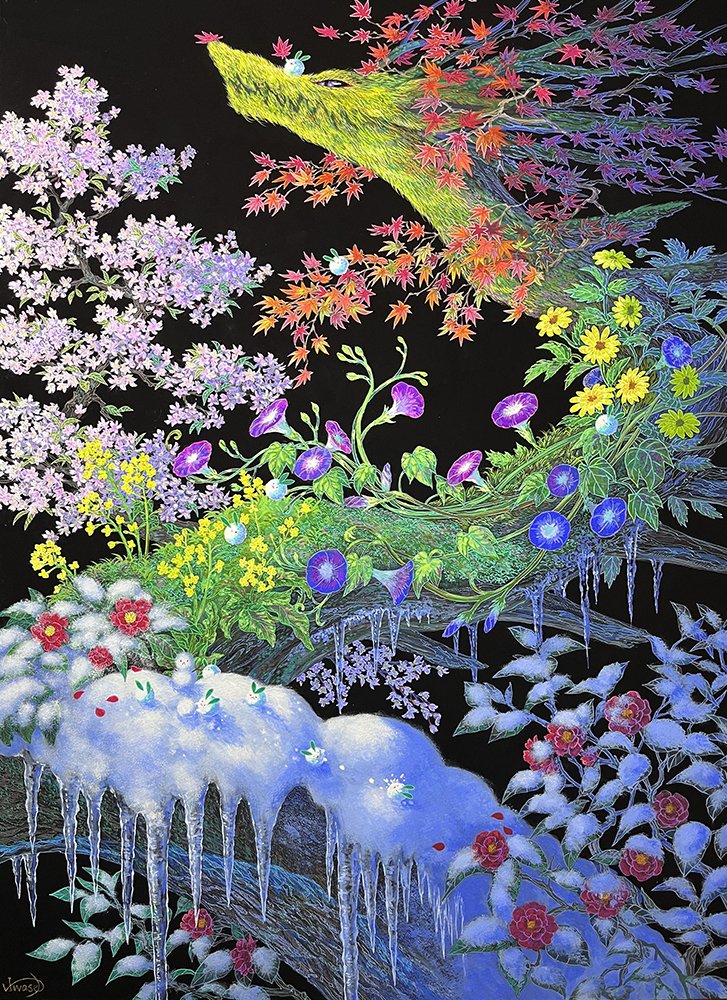 ucoume1210's tweet photo. #portfolioday
I’m Yuko, a Japanese illustrator. Along with my landscape illustration work, I paint mythical plant creatures with traditional paints for exhibitions. My solo exhibition will be held in Tokyo in January! Hope to see you there! https://t.co/rSq2uOdzRk