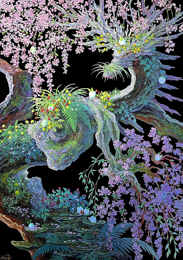 ucoume1210's tweet photo. #portfolioday
I’m Yuko, a Japanese illustrator. Along with my landscape illustration work, I paint mythical plant creatures with traditional paints for exhibitions. My solo exhibition will be held in Tokyo in January! Hope to see you there! https://t.co/rSq2uOdzRk