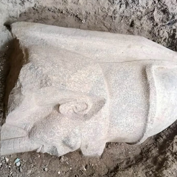interesting_aIl's tweet photo. A man in Egypt discovered an inscribed stone on his property, leading archaeologists to the remains of a giant pharaoh statue

The statue is believed to depict Ramesses II and may originally have stood around 28 feet tall, including its base https://t.co/nbTGdgDMdt
