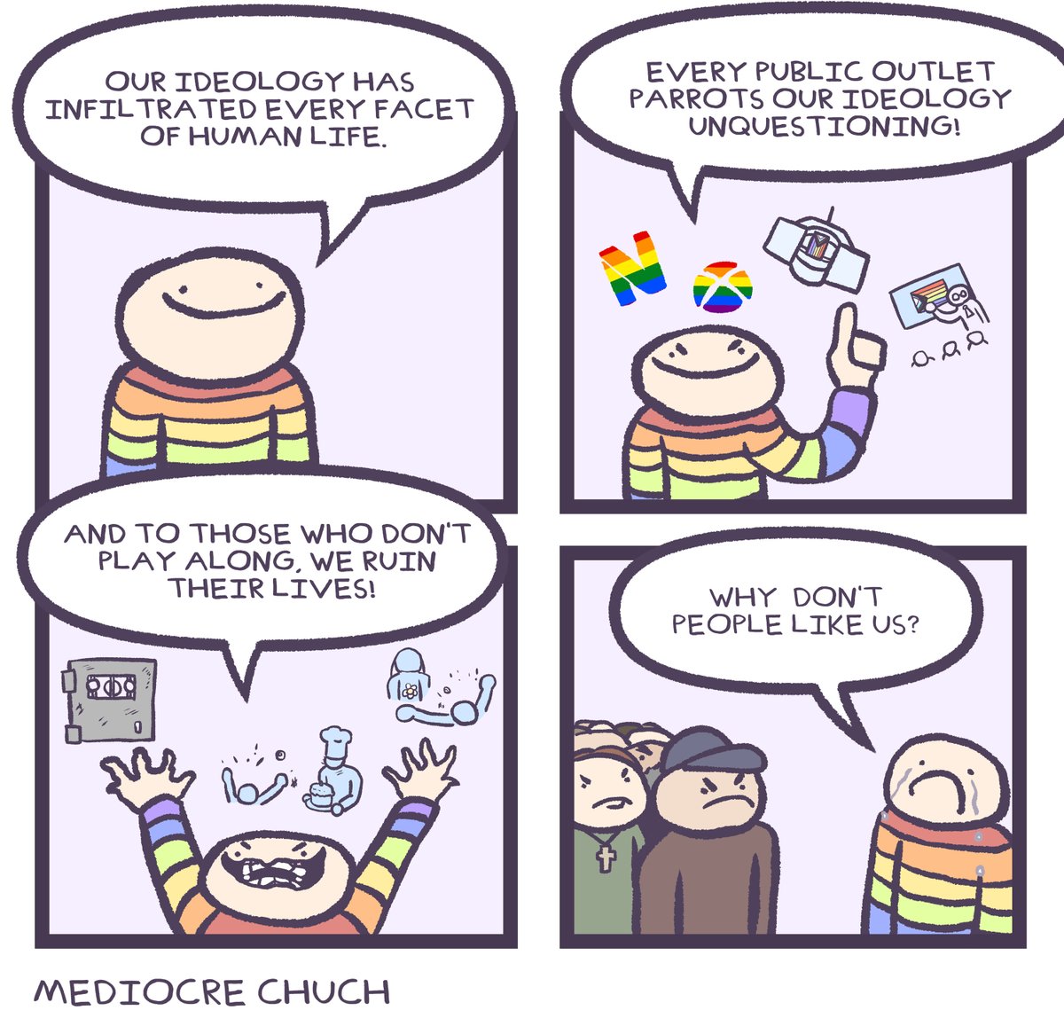 GoyGems's tweet photo. Comic by @Mediocre_Chuch_ https://t.co/6YikWjnaOk