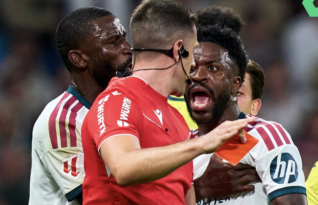 Llourinho's tweet photo. 4 partidos de sanción y aún no hemos visto lo grabado con la RefCam lo que dijo Vinicius Luther King Jr al árbitro. Madre mía la Negreira League. https://t.co/aGWFmvUKDf