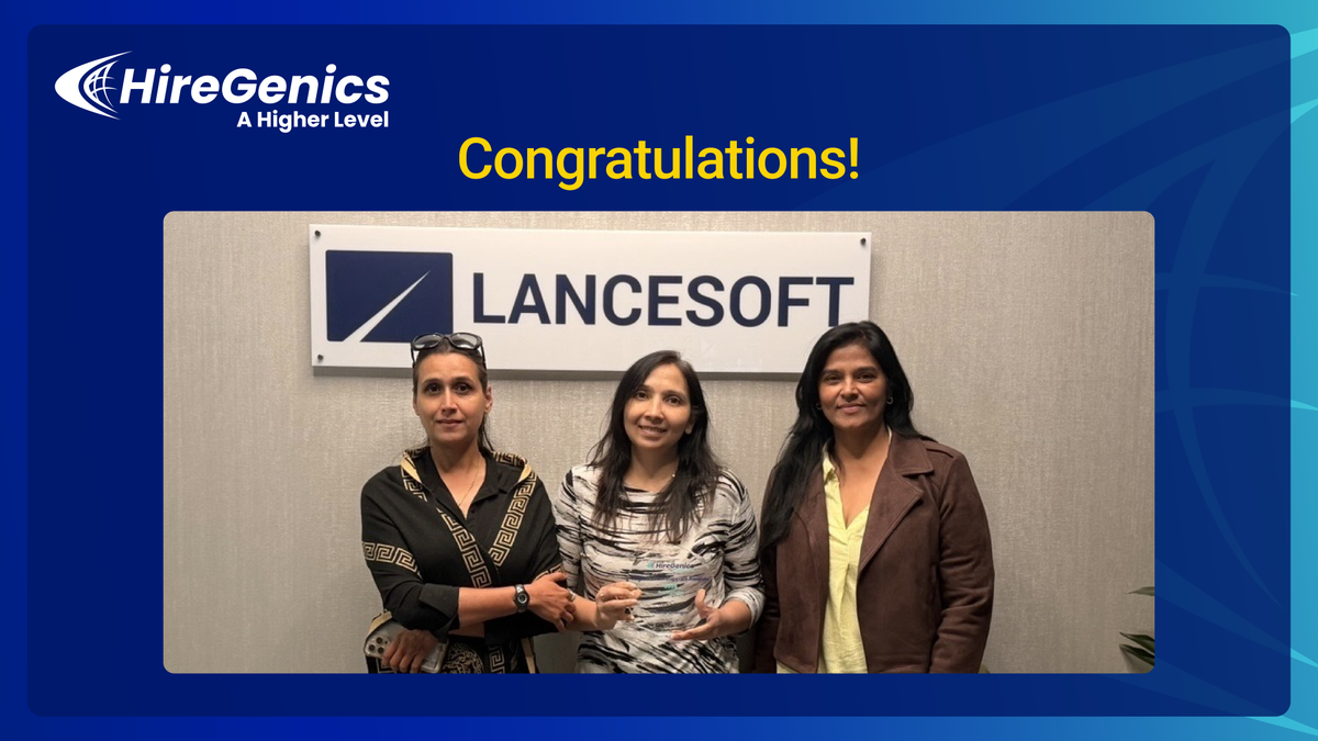 HireGenics's tweet photo. 🎉 Congrats to LanceSoft for winning the Game Changer Award at the 2026 HireGenics Higher Level Supplier Awards! Their innovative solutions and adaptability in filling specialized roles truly set them apart. 🌟
#HireGenics #HigherLevelSupplierAwards #WorkforceSolutions https://t.co/TaMhbcvtQE