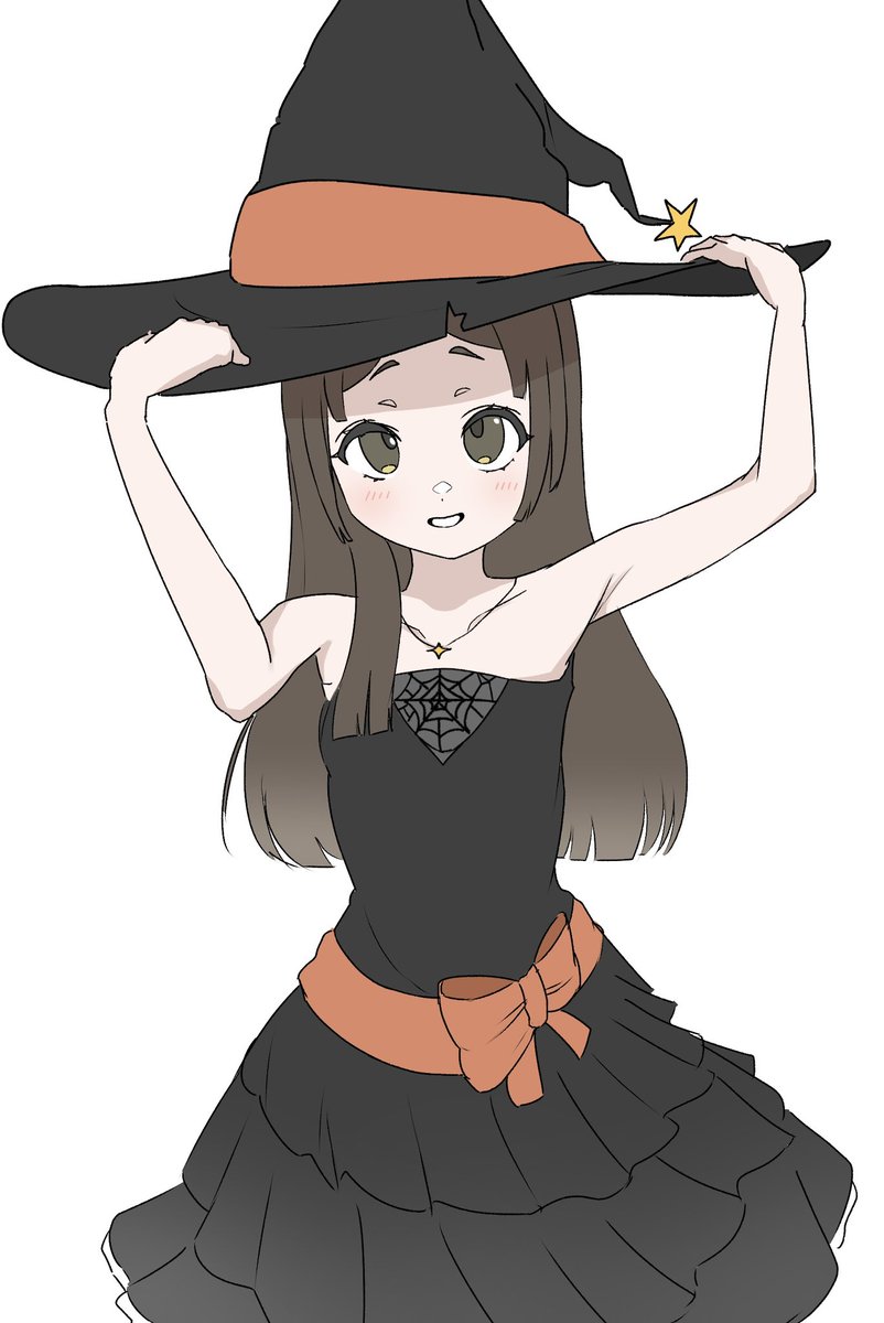 OkurageMan's tweet photo. ラクガキ魔女千奈ですわ〜 https://t.co/QaM9HclSmR
