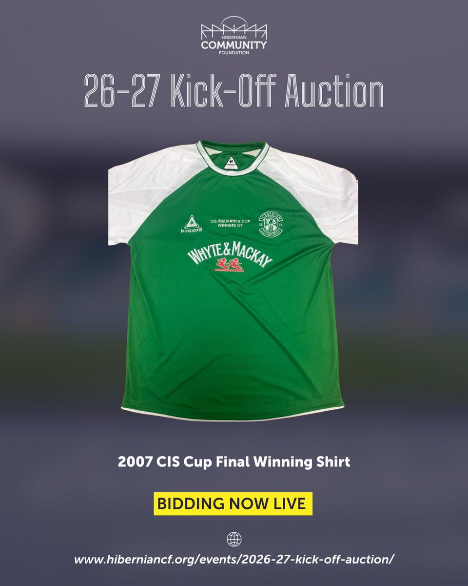 HibsinCommunity's tweet photo. The 26-27 Kick-Off Auction is still live.

Browse some of the items available on our auction site below and bid on your favourite Hibs items!

Bidding deadline is Friday 23rd October ⤵️ 
https://t.co/oEtAILKVmF https://t.co/1AbCao1MPr