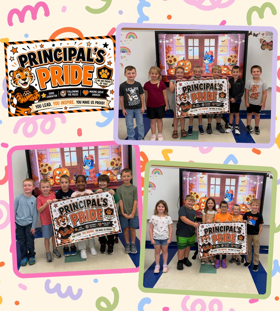 PrimaryLCSC's tweet photo. Congratulations to our September Principal’s Pride members! Each month teachers select one student from their classes that portrays the High 5 Expectations. These students are kind, safe, responsible, respectful, and peaceful. We are so proud of them! https://t.co/UP89bROWi2