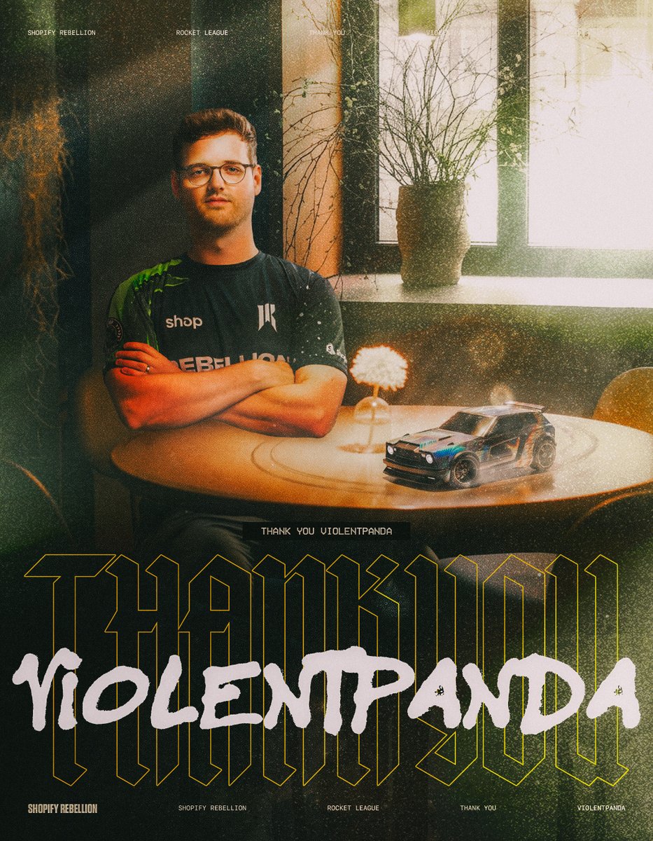 ShopifyRebels's tweet photo. The brains behind our RLCS campaign that put us at the apex of North America ⛰️ 
Thank you ViolentPanda for the past year as Head Coach 💚 

#ArmTheRebels https://t.co/dCZCw81slC