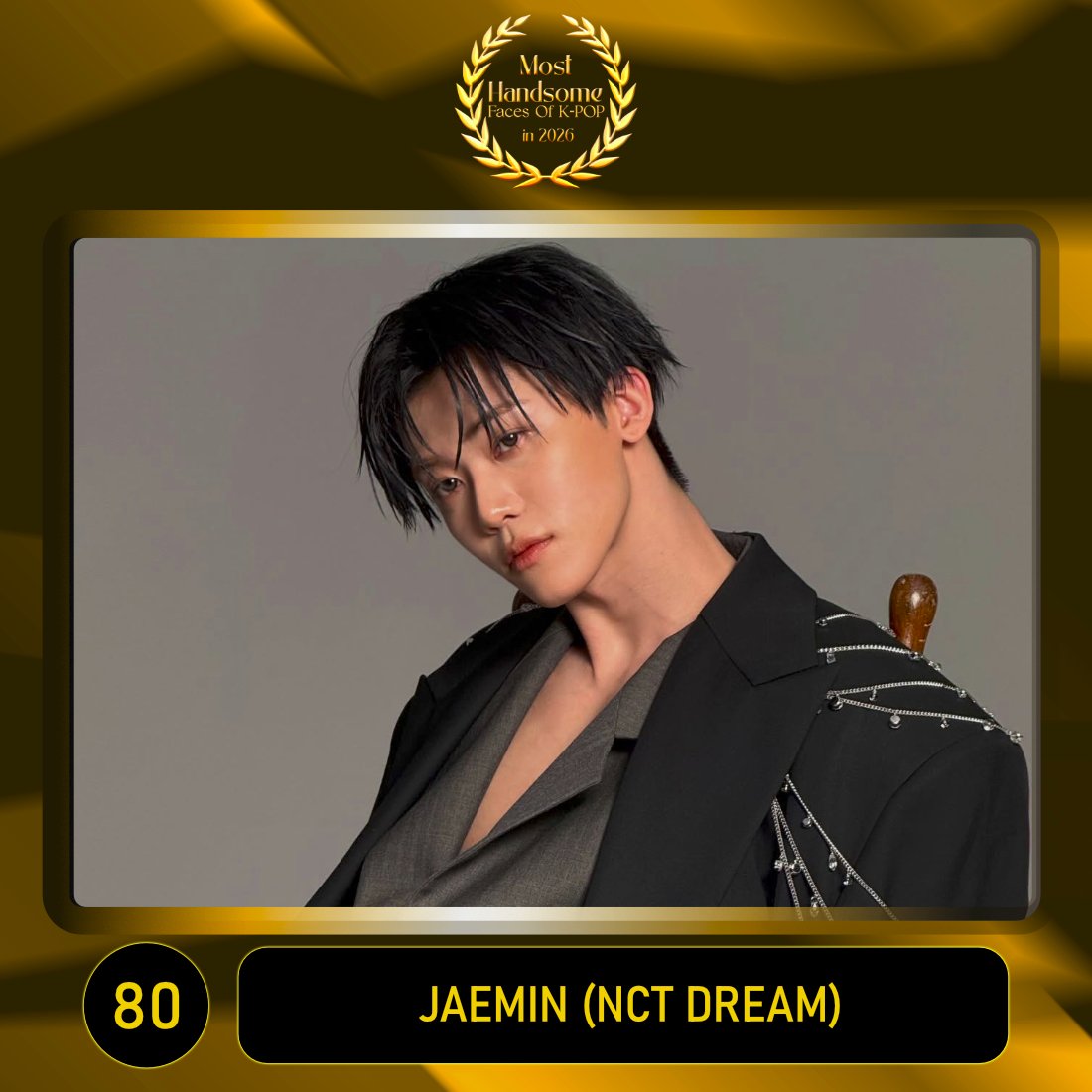TOP100KPOP's tweet photo. TOP 100 – Most Handsome Faces Of K-POP in 2026

#80 JAEMIN (NCT DREAM)

Congratulations! 🎉 https://t.co/aR7iKo7aZN