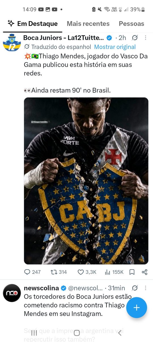 EuTwister's tweet photo. @VascodaGama Parabéns Thiago Mendes!!
Você transformou o 1x0 em 0x0 com uma postagem.. juvenil https://t.co/NdJzAHxtnq