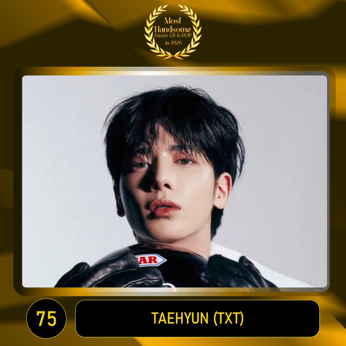 TOP100KPOP's tweet photo. TOP 100 – Most Handsome Faces Of K-POP in 2026

#75 TAEHYUN (TXT)

Congratulations! 🎉 https://t.co/Gbw5UUtmEt