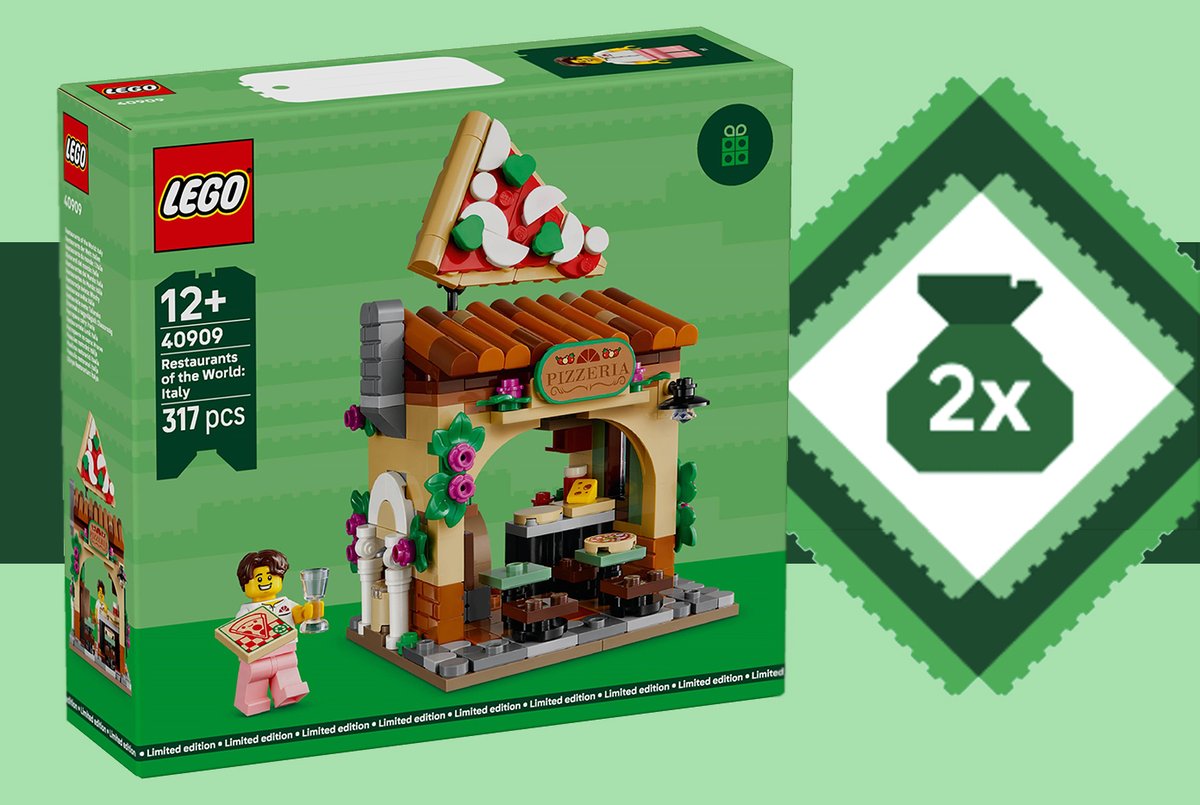 JediNewsNetwork's tweet photo. Double Points for LEGO Insiders and Restaurants of the World: Italy Set Through October 19th - https://t.co/Rt8ozncLfB #StarWars @LEGO_Group #LEGO #LEGOInsiders #LEGOStarWars #DoublePoints #LEGO40909 #FanCoLab https://t.co/v56igavsZX