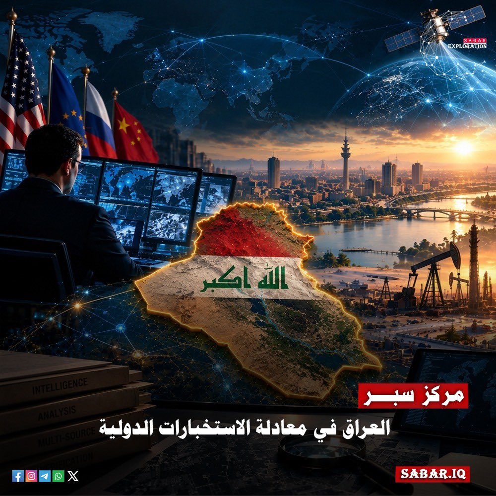 Center_Sabar's tweet photo. (هل تتحول أهمية العراق الاستراتيجية إلى ساحة تنافس معلوماتي دولي؟)
تتزايد أهمية العراق المعلوماتية بفعل موقعه وموارده ومشاريعه الاستراتيجية وتوسّع بنيته الرقمية ويظل التحقق متعدد المصادر أساساً للتمييز بين الوقائع المثبتة والفرضيات الاستخبارية.

https://t.co/GkBWk8jHhu https://t.co/7Uz1vxWucu