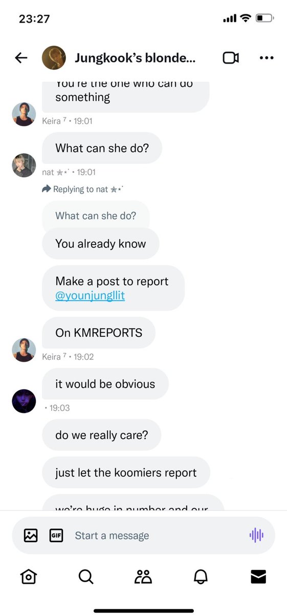 thvnewl's tweet photo. 🚨 URGENT: SAFETY ALERT, SEVERE THREATS & COORDINATED HARASSMENT CAMPAIGN 🚨

​We need maximum mobilization from the entire community and an immediate, firm response from @BIGHIT_MUSIC and @HYBEOFFICIALtwt . This has gone far beyond fandom fanwars and crossed straight into criminal behavior

​DEATH THREATS & TARGETED HATE:

As shown in the attached proof, coordinated chat networks, specifically linked to accounts @nochuj1mi and @KMREPORTS (operating together to target fans) are openly inciting extreme violence, wishing death, and orchestrating mass false reporting campaigns against anyone posting about Taehyung

Driven by unhinged parasocial delusions and toxic jealousy, these individuals are a danger. Report these accounts immediately for hate speech, spam, and targeted harassment
  
​MAXIMUM SECURITY IN CHILE:

Taehyung and Jungkook are currently in Chile for their schedules and are facing severe threats. We demand that the agency and local organizers drastically reinforce physical security

Heightened alert is required around the idol walkways, hotels, airports, and venue entrances! Any negligence during body checks or perimeter control puts the artists at serious risk
  
​WHAT TO DO NOW:

​Report and block these malicious accounts without giving them clout.
​Send unedited screenshots and evidence directly to BigHit’s official legal reporting portal

​Use the tags and tag the company relentlessly until formal legal actions and security updates are announced

@HYBEOFFICIALtwt @bts_bighit @BIGHIT_MUSIC

​#ProtectTaehyung #ProtectJungkook #ProtectBTS #SafetyFirstInChile #LegalActionNow