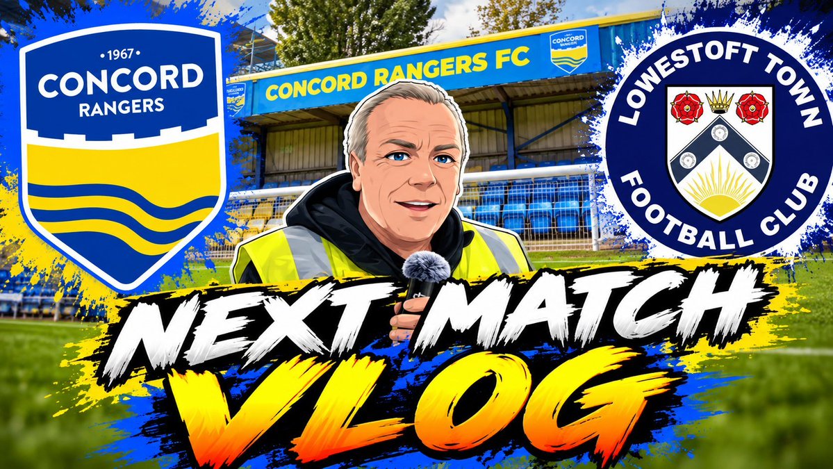 TonyToony31's tweet photo. 🚨⚽ NEXT MATCH VLOG! 🎥

🏟️ A NEW GROUND TO TICK OFF!

🔥 Groundhopper Diaries makes it's FIRST EVER visit to Concord Rangers as they take on Lowestoft Town!

⚔️ Two sides ready for battle, but who will come out on top?

👀 Will my first visit be one to remember?

🎥 FULL MATCH VLOG COMING SOON!
@ConcordRangers 
@OFCLTRAWLERBOYS 
@IsthmianLeague 
@Locksta7 
@liam_wilsonnn 
#nonleaguefootball #football #youtuber #groundhopping
@PDProudlock
@HowayMagsTV
@NonLeagueGuys
@thedreamis20521
@NonLeagueHQ1
@ProperFootball8
@NL_Bible
@UKFDFC
@FMullered
@NonLeagueRover
@AdamGittingspt
@GillsInTheBlood
@Joeskelton1620
@NonLeaguePaper
@NonLeagueMaps
@john_nufc42
@NLW_UK
@Gameday523
@non_gems