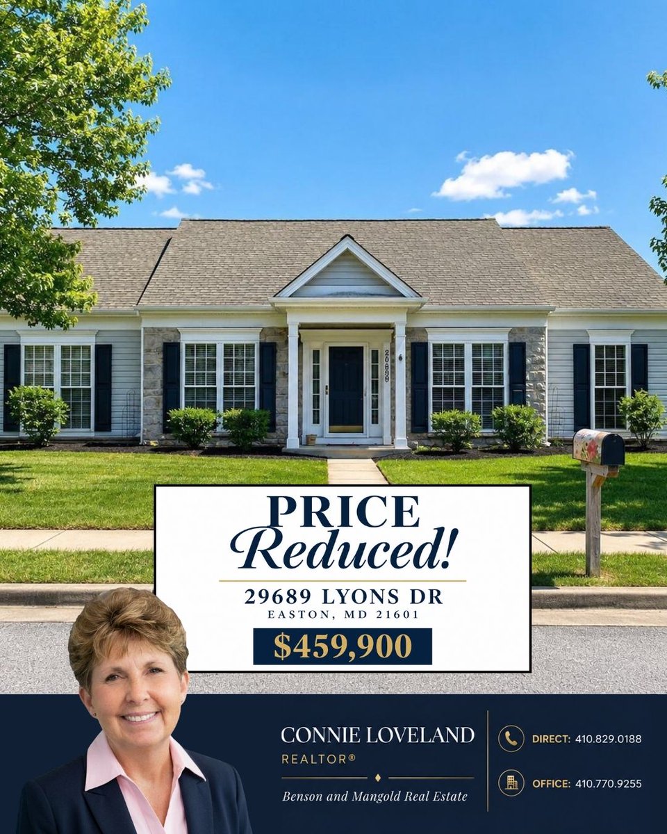 cloveland's tweet photo. Discover the comfort and convenience of retirement living at its finest in this beautifully maintained 2-bedroom, 2-bath home with a versatile den.
https://t.co/mdrQ1xMtja
#activeliving #eastonmd #homesforsale #55community https://t.co/O05jGGkR5G