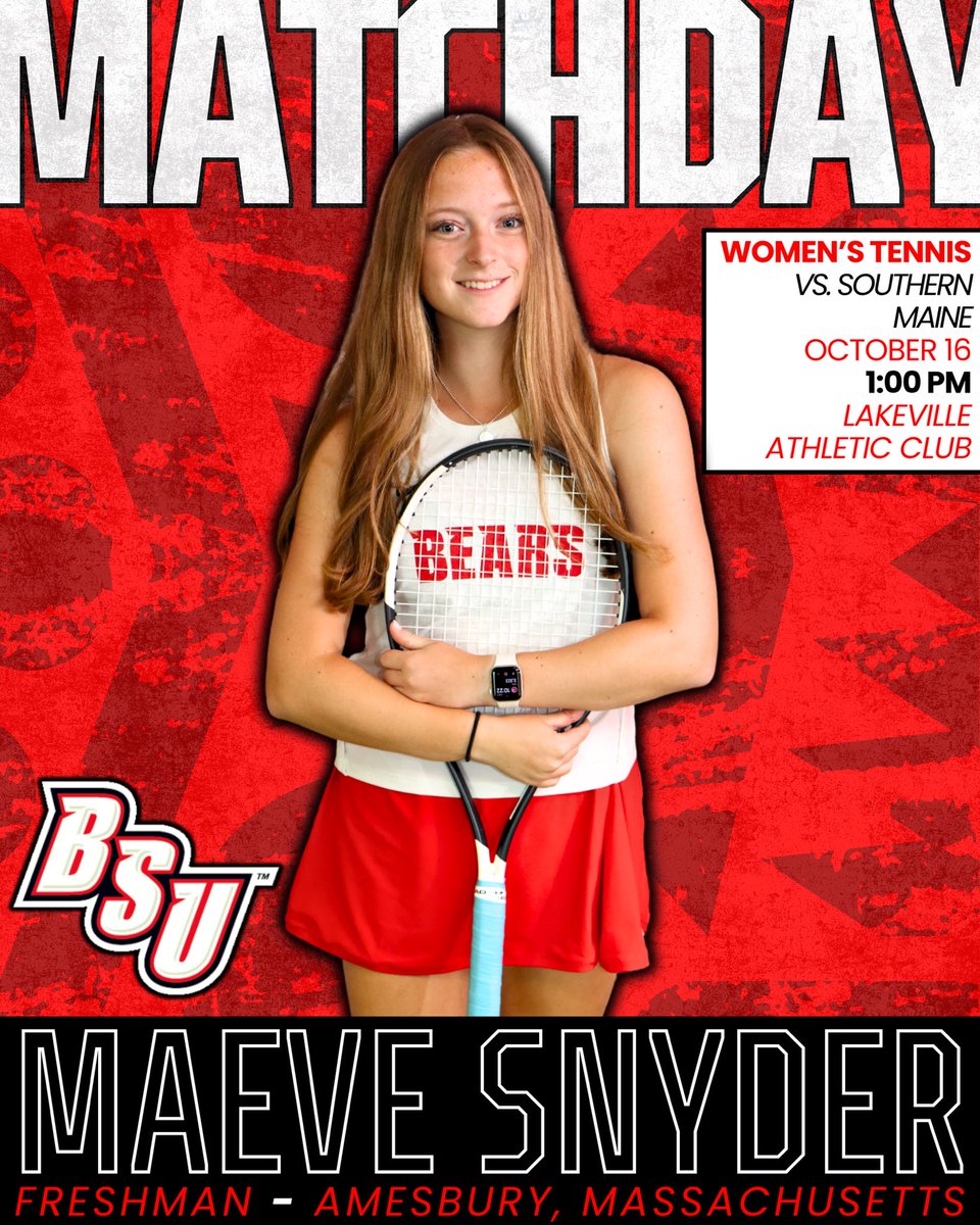 bsubears's tweet photo. WOMEN’S TENNIS hosts Southern Maine this afternoon at the LAKEVILLE ATHLETIC CLUB‼️🎾🅱️🎾🚨 https://t.co/fMeLSKnPzx