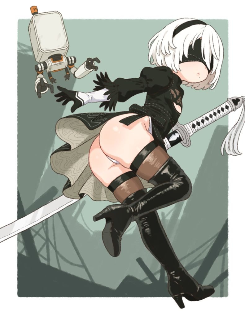 YamiXooX67's tweet photo. I love 2B and this version is even more lovely 🖤🤍🖤🤍 https://t.co/dCV9rAxa9g