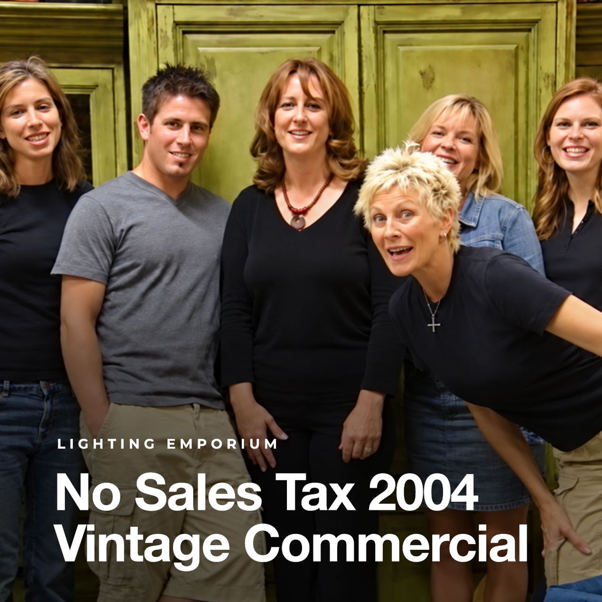 LightngEmporium's tweet photo. Vintage 2004 Commercial 'No Sales Tax' Starring Glenda Milam - https://t.co/w1DtoziB2u #prints #rugs #lamps #LightingEmporium #GlendaMilam #GabbyMilam #fabrics #sofas #chairs #quoizel #fans https://t.co/64ikHn4vR2