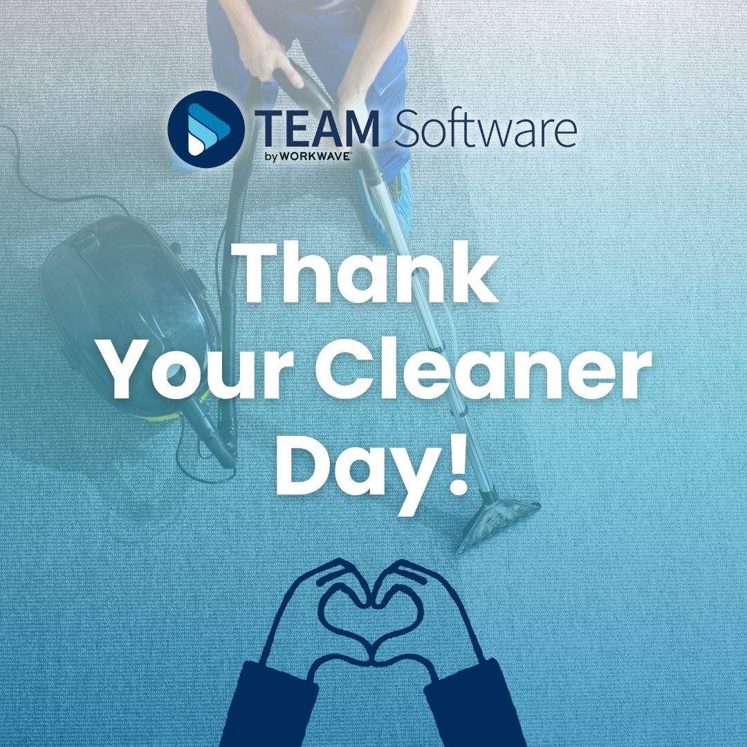 TEAM_Software's tweet photo. For #ThankYourCleanerDay, we would like to recognize the hardworking #cleaning professionals who make a difference every day. Your #dedication often happens behind the scenes, but your impact is felt everywhere.

To every cleaner and cleaning team: thank YOU! 👏 https://t.co/m6GmHKNF20