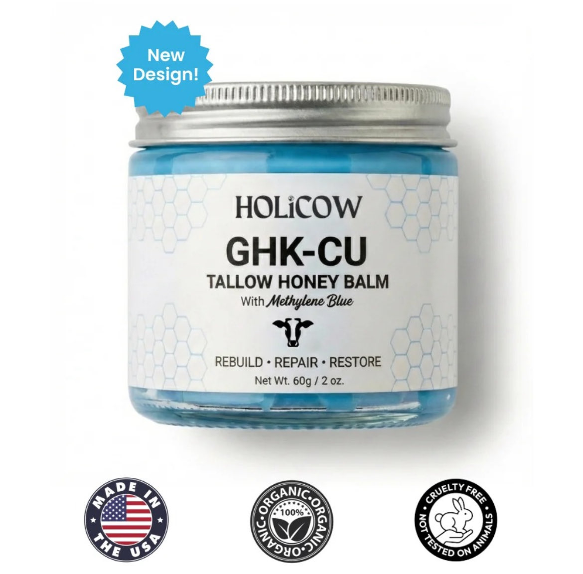 whitehatmrr's tweet photo. Another example of someone coming into the market and upgrading there mechanism 

Selling beef tallow would be very difficult so someone added GHK CU infused in beef tallow

Which is beneficial for skin 

Now they are able to compete in the same market as they have positioned them self different