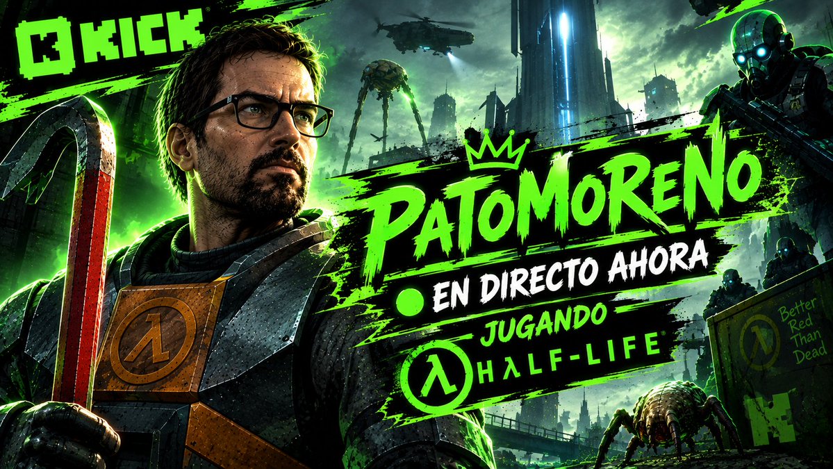 PaToMoReNo___'s tweet photo. 🟢 ¡En directo en KICK! 🎮🔥
👇 VENTE AQUÍ:
🔗 https://t.co/wWEbhvS6S9
#KickStreaming #EnDirecto #Streaming #HalfLife #Gaming https://t.co/uUqLHP0zTx