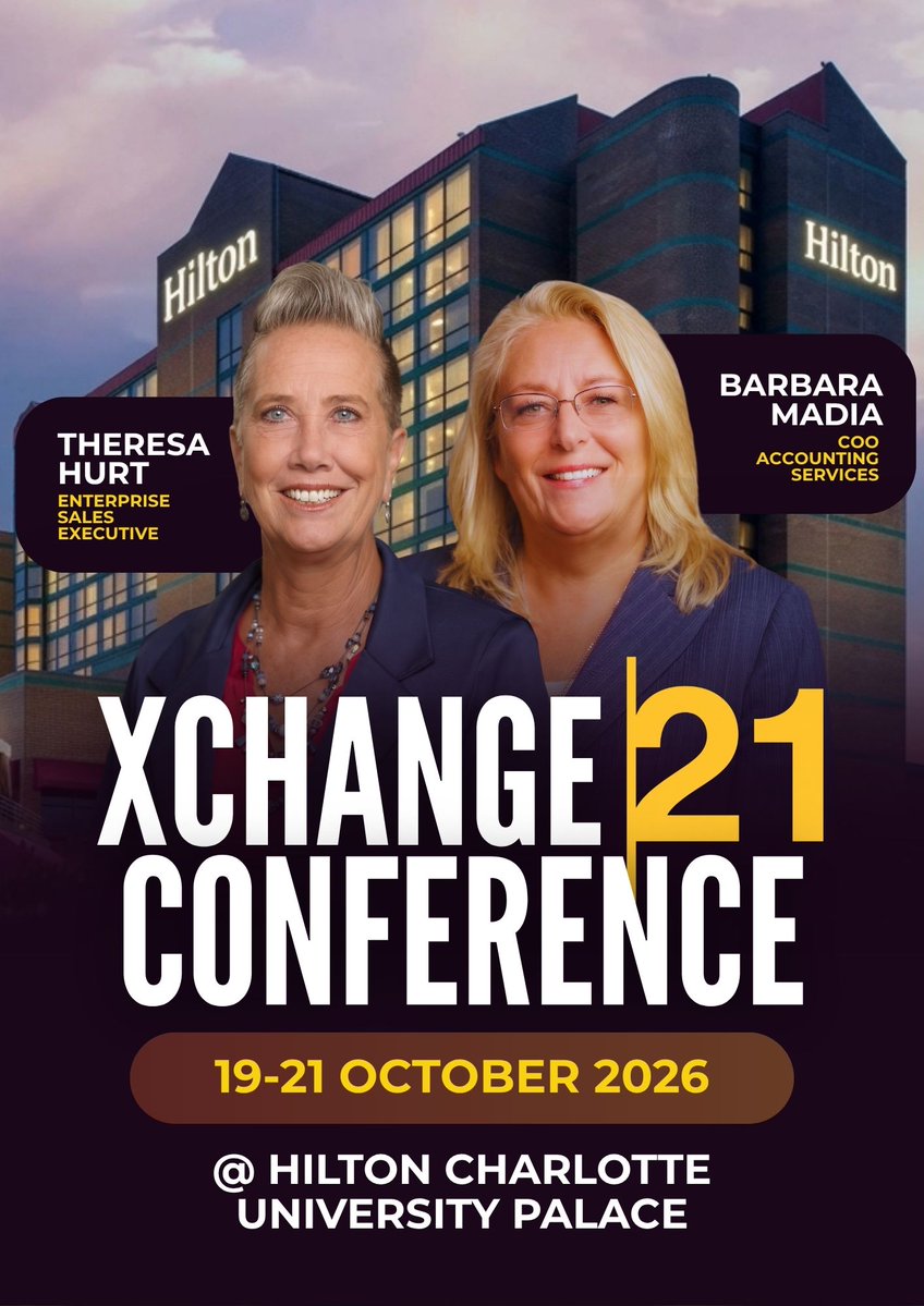 AccountTECHre's tweet photo. Attending #XCHANGE21 next week? Meet Theresa and Barbara at the AccountTECH Lab! Stop by for https://t.co/DzKnteYckb demos, real estate accounting discussions, and conversations about your brokerage's back-office needs. See you in Charlotte! 

#RealEstateTech #accounttech https://t.co/EPSHDPydqY