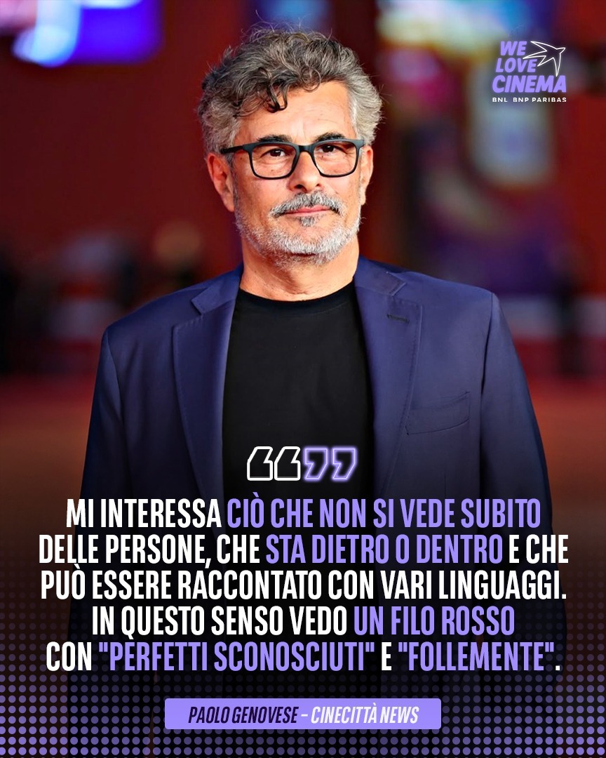 WeCinema's tweet photo. #PaoloGenovese, come in molti dei suoi film, si concentra sulle relazioni umane con uno sguardo non critico, bensì indagatore 🎬

Per farlo, sceglie sempre interpreti in grado di dare il giusto grado di profondità ai propri personaggi, che spesso riescono a portare sullo schermo le giuste sfumature della sceneggiatura e dei legami che intercorrono all'interno del racconto.

Con #IlRumoreDelleCoseNuove, Genovese affronta la commedia con un tono differente, che accantona la risata e sfrutta le potenzialità di un intero linguaggio per svelare qualcosa di noi 📽️

#welovecinemait #RoFF21 #WeLoveRoFF21 #FestaDelCinemaDiRoma #IlRumoreDelleCoseNuove