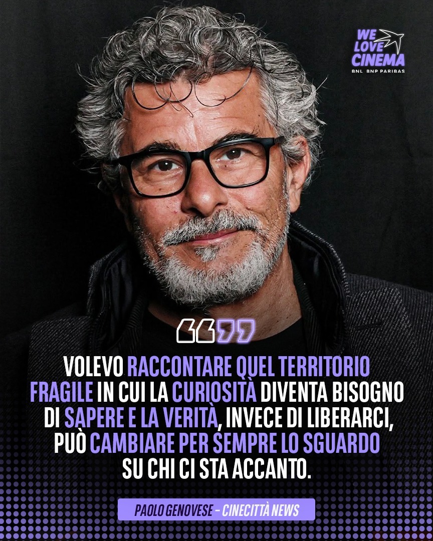 WeCinema's tweet photo. #PaoloGenovese, come in molti dei suoi film, si concentra sulle relazioni umane con uno sguardo non critico, bensì indagatore 🎬

Per farlo, sceglie sempre interpreti in grado di dare il giusto grado di profondità ai propri personaggi, che spesso riescono a portare sullo schermo le giuste sfumature della sceneggiatura e dei legami che intercorrono all'interno del racconto.

Con #IlRumoreDelleCoseNuove, Genovese affronta la commedia con un tono differente, che accantona la risata e sfrutta le potenzialità di un intero linguaggio per svelare qualcosa di noi 📽️

#welovecinemait #RoFF21 #WeLoveRoFF21 #FestaDelCinemaDiRoma #IlRumoreDelleCoseNuove