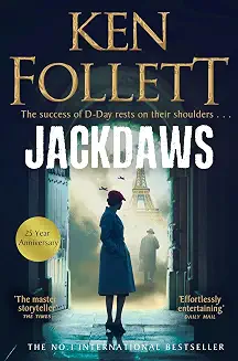 KMFollett's tweet photo. "Jackdaws" is back on bestseller lists--25 years after publication! And there's a Netflix series coming too. The best stuff lives on. https://t.co/uA5DA8oQDU