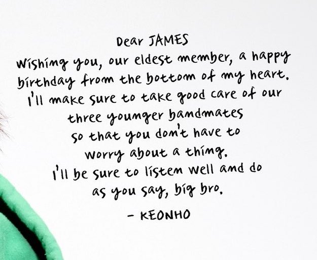keonhokumon's tweet photo. nyangka gak lu keonho akan bilang ke james “i’ll make sure to take good care of our three younger bandmates so that you don’t have to worry about a thing” 😭 DD IH KOK KAMU KAYA ORANG GEDE 😭 https://t.co/UQwsowX1I4