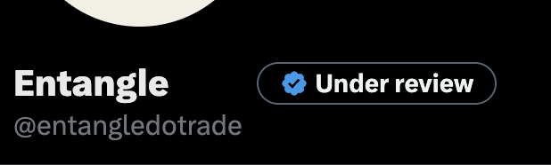 entangledotrade's tweet photo. Blue tick is on the way! https://t.co/kIra0X7oTV