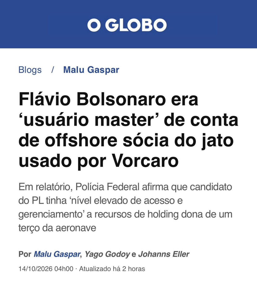 ricardope's tweet photo. O jato do Vorcaro em que o Moraes viajou também era do Flávio bolsonaro https://t.co/TiXPwPyUsv