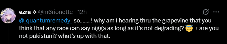 _quantumremedy_'s tweet photo. Hello I see a lot of you people blocking me over these few screenshots and I want to clarify that I completely stopped saying these terms and realized my mistake and I'm making this public to everyone so that you guys can know that I apologize for my crude language and I https://t.co/PMO6sGWOLD