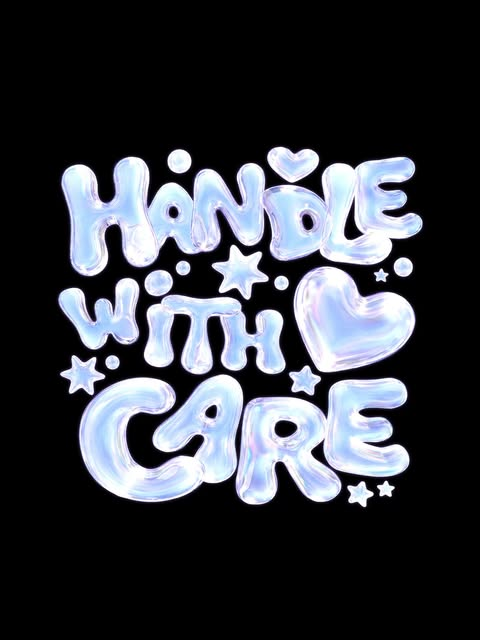 izna 「 HANDLE WITH CARE 」 JAPAN 1ST MINI ALBUM ALBUM TITLE LOGO ...